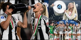 La festa Scudetto della Juve Women: Alisha Lehmann scatenata all'Allianz Stadium!