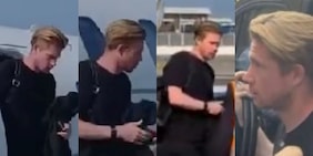 De Bruyne-Napoli, bagno di folla per l'arrivo del belga a Fiumicino e Villa Stuart