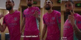Donnarumma e il primo giorno City tutto da ridere: "Che inglese fratello"