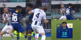 Orban, gomitata in faccia a Gatti a palla lontana: rosso solare, per Rapuano è giallo. E il Var muto