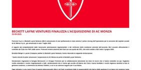 Monza, c'è il closing: completata la cessione alla società di Brandon Berger