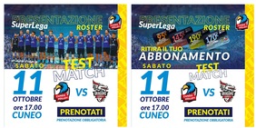 Cuneo Volley: Sabato 11 ottobre la Presentazione della SuperLega e Test match