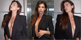 Elisabetta Canalis e il look 'vedo non vedo': "Livello altissimo"