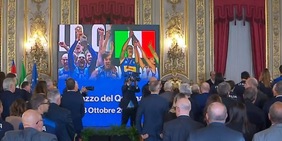 Azzurri al Quirinale con il Presidente Mattarella