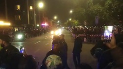 Milan-Fiorentina, l'arrivo del pullman rossonero a San Siro