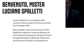 Juventus, ecco l'ufficialità: Luciano Spalletti è il nuovo allenatore