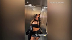 Agustina, che eleganza per la festa con Lautaro