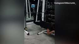 Canalis, che forza in palestra!