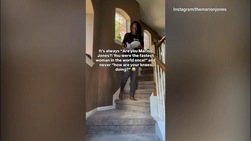 Marion Jones non si nasconde, che fatica a fare le scale