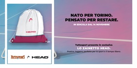 HEAD in edicola con Tuttosport. Nato per Torino. Pensato per restare