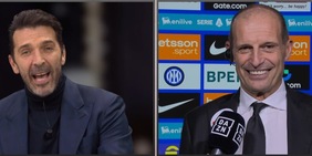 Allegri show con Buffon tra scudetti Juve e rigori: "Lo sai meglio di me, c'è il migliore"