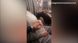 Monza, Izzo "coccola" il pancino di Raffaella