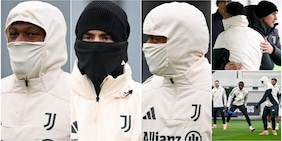 La Juve pronta al freddo di Bodo, maschere e cappucci: li riconoscete tutti?