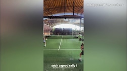 Dries Mertens-Kat, che partita a Padel