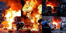 Bruciano auto e moto, Genoa-Inter diventa un inferno: scontri ultras-polizia, agenti feriti