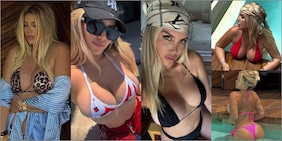 Wanda Nara, il bikini di Natale è un omaggio al River Plate