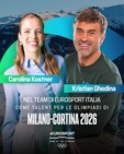 Lo spettacolo dei Giochi di Milano Cortina su Eurosport con Ghedina e Kostner