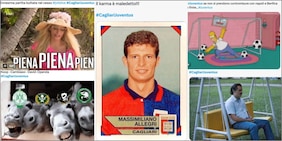 "Dal karma Allegri agli asini", il ko Juve col Cagliari scatena i social