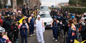 La fiamma olimpica accende Viadana: sport, passione e orgoglio giallonero