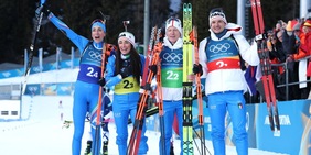 Wierer, Vittozzi, Giacomel e Hofer: argento Italia nella staffetta mista del Biathlon