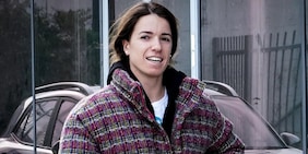 Sorriso Bassino con gli sci ai piedi