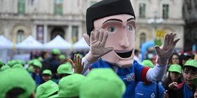 Che festa in piazza dell'Università a Catania con il Volley S3
