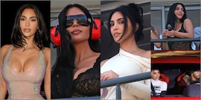 Kim Kardashian pazza di Hamilton: festeggia anche lei la vittoria Ferrari