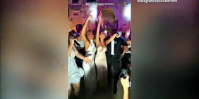 Elettra Lamborghini si scatena al matrimio di El Shaarawy e Ludovica Pagani