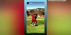 Pogba, allenamento congiunto con Ansu Fati