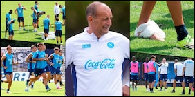 Il Napoli si allena sotto il sole di Dimaro: un infortunio tiene in ansia Allegri