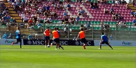 Napoli, primo allenamento a Castel di Sangro