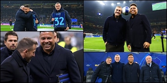 Del Piero, Ronaldo e Vieri in campo prima di Inter-Bodo: emozioni e sorrisi a San Siro!