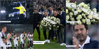 Manninger, omaggio da brividi allo Stadium: da Buffon a Chiellini, gli ex compagni Juve in lacrime
