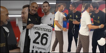 Lichtsteiner ritrova la Juve, Spalletti gli consegna la maglia