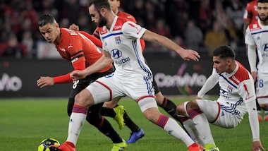 Ligue 1: il Lione soffre ma passa a Rennes, decide Terrier