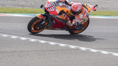 MotoGp, Argentina: a Marquez ultime libere, Rossi quinto