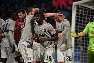 Cagliari-Juventus 0-2: apre Bonucci, chiude Kean