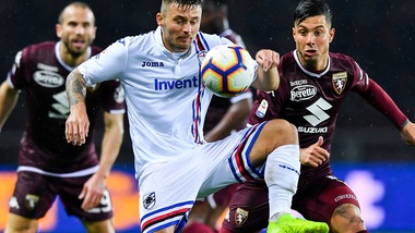 Serie A Torino-Sampdoria 2-1, il tabellino