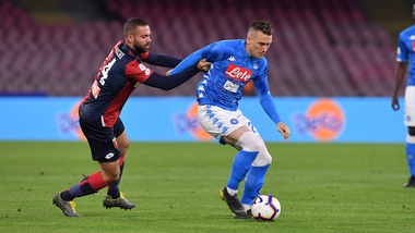 Serie A Napoli-Genoa 1-1, il tabellino