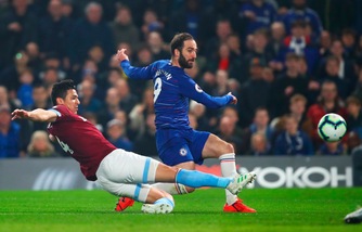 Premier: 2-0 del Chelsea al West Ham. Il palo frena Higuain