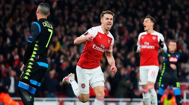 Arsenal-Napoli 2-0: Ramsey trascinatore
