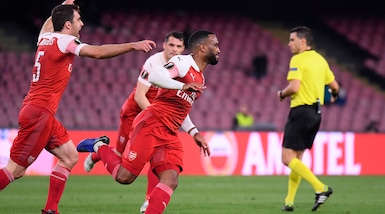 Napoli-Arsenal 0-1: punisce Lacazette, Ancelotti fuori