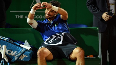 Fognini vince e fa il romantico, manda un cuore alla sua Flavia