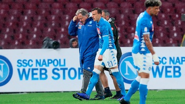 Napoli, Chiriches: operazione alla spalla la prossima settimana