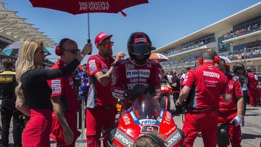 MotoGp Ducati, Petrucci: «Buon ritmo, sono contento»