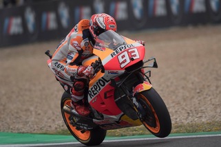 MotoGp, Jerez: Marquez più veloce nel Warm Up, Rossi 15/o