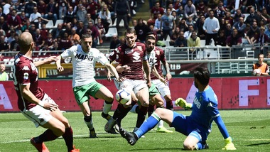 Serie A Torino-Sassuolo 3-2, il tabellino