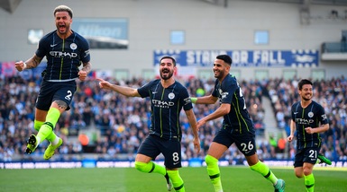 Il City batte 4-1 il Brighton e fa sua la Premier