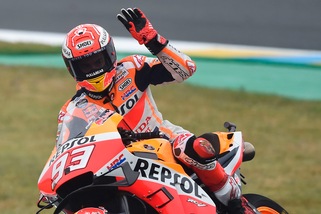 Le Mans, Marquez primo in Fp4. Decimo Rossi