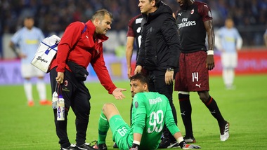 Donnarumma, lesione al bicipite femorale: salterà la Nazionale